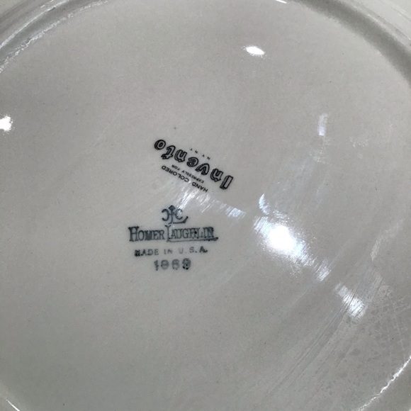Homer Laughlin for invento NY 1969 recipe vintage dinner plates lot of four - Picture 8 of 13